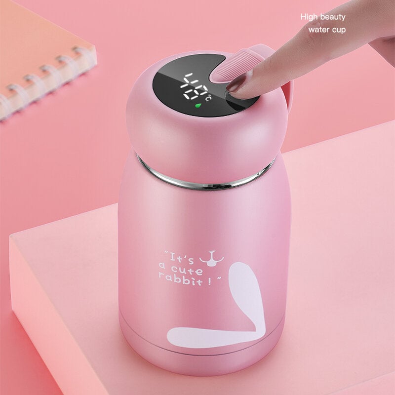 320ml Thermos Water Bottle Temperature Display Thermo Cup 304 Stainless Steel Smart Display Temperature Vacuum Flasks Image 3