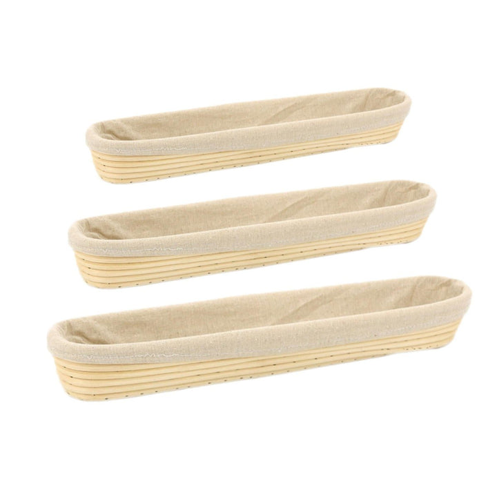 3 Size , 1-3 Pcs Breadboard Proofing Proving Baskets, Rattan Banneton Brotform Dough Image 1