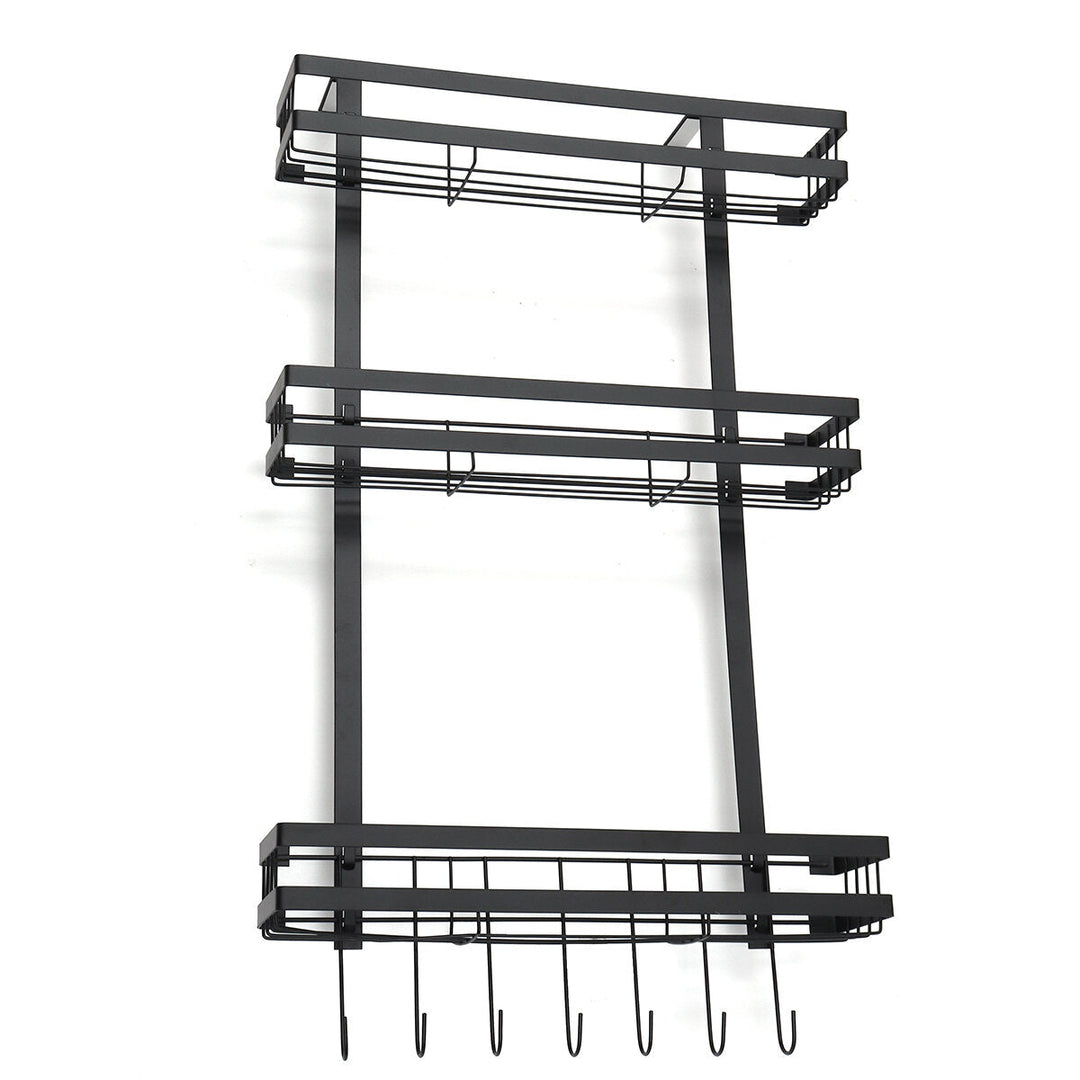 3 Tier Kitchen Refrigerator Storage Rack Fridge Seasoning Organizer Hang Shelf Image 9