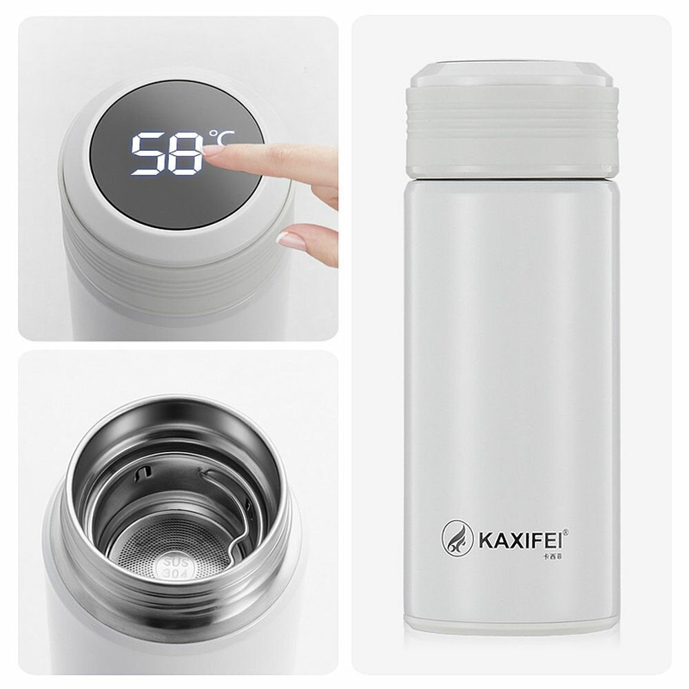 300ML Smart Stainless Steel Insulation Vacuum Bottle LED Touch Screen Temperature Display Vacuum Cup IPX7 Waterproof Image 5