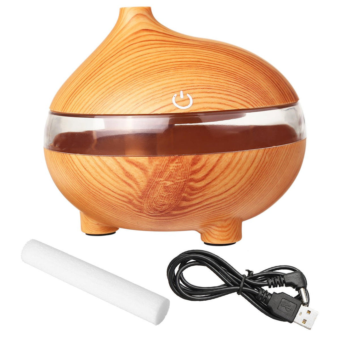 300ML Ultrasonic Air Humidifier LED Essential Aroma Diffuser Purifier Glow Home Air Purifiers Image 7