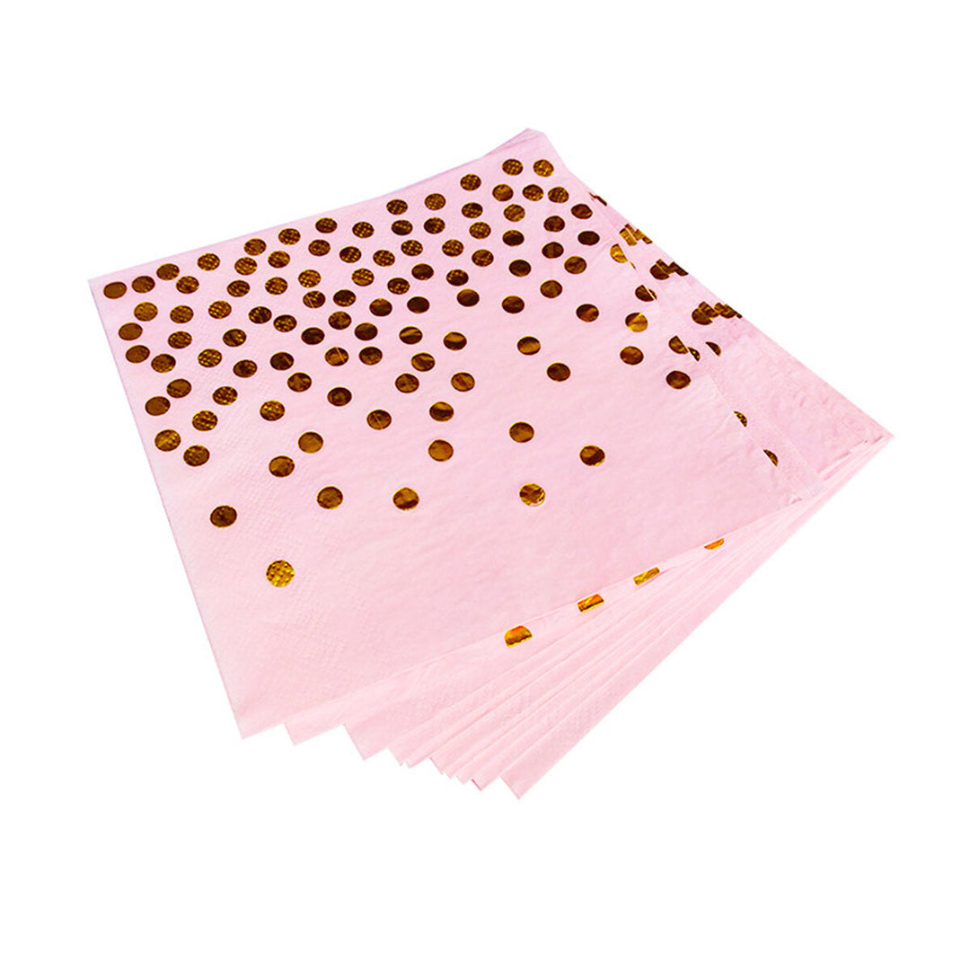 300Pcs Disposable Paper Dinner Dessert Plates Cups Napkins Balloons Straws Set Image 2