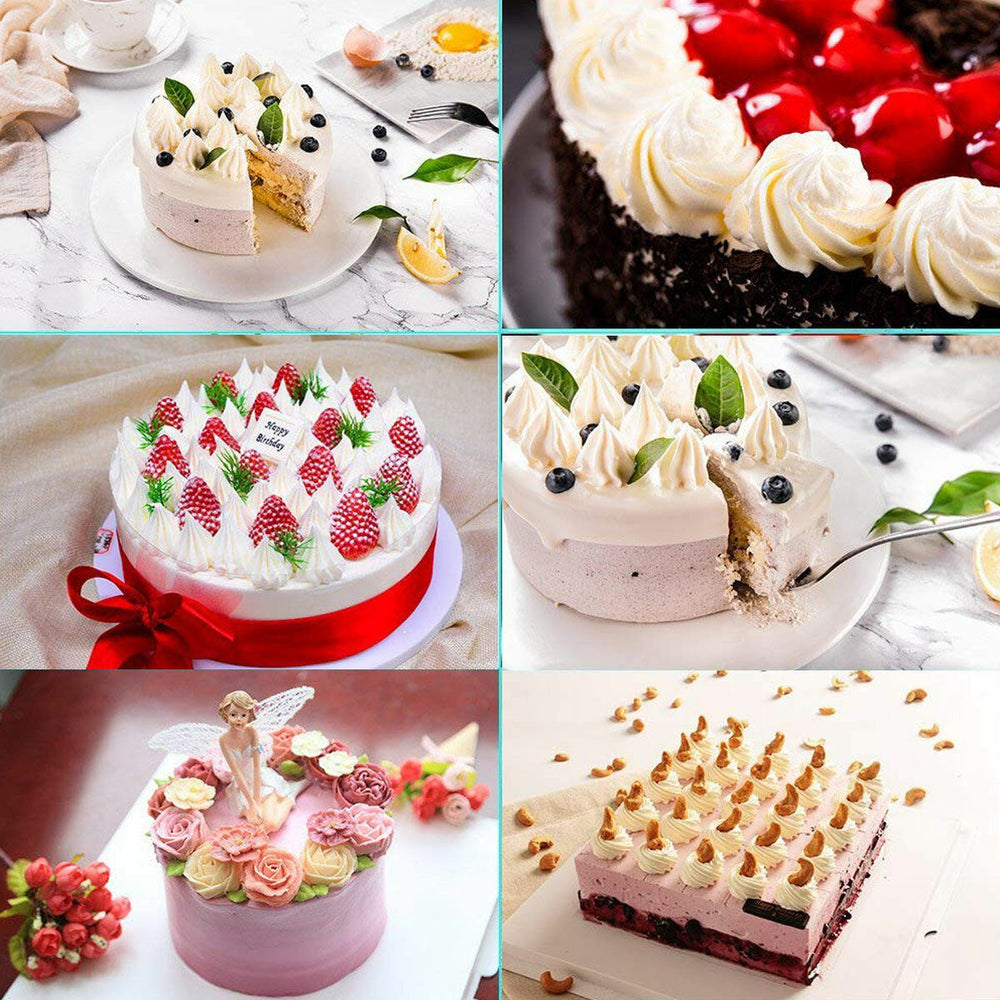 46PCS Cake Turntable Cake Decorating Tools Kit Rotary Table Baking Tool Piping Nozzle Piping Bag Set Baking Supplies Image 2