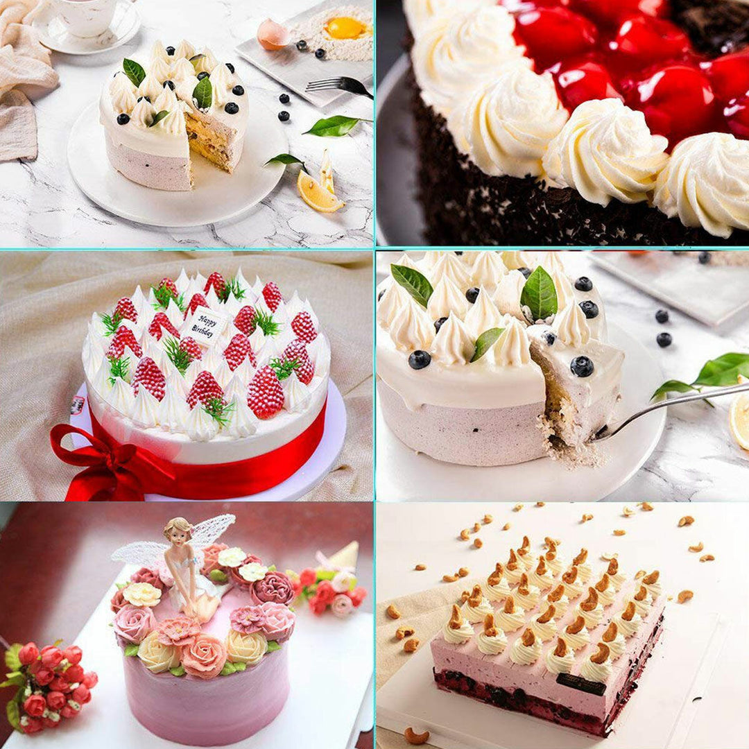 46PCS Cake Turntable Cake Decorating Tools Kit Rotary Table Baking Tool Piping Nozzle Piping Bag Set Baking Supplies Image 2