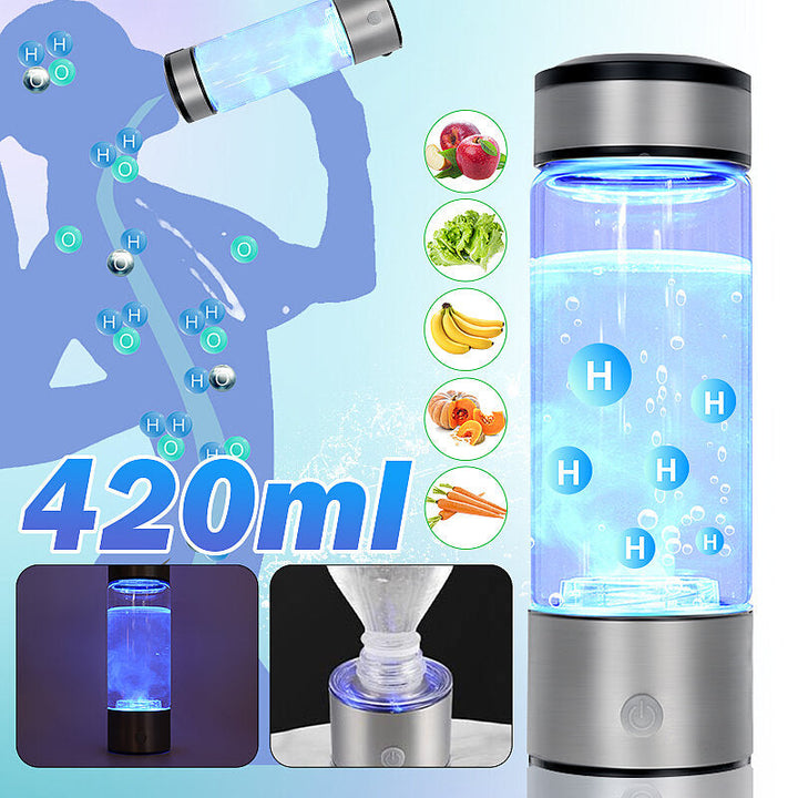 400ml Water Filter Bottle Hydrogen Generator Water Cup Reusable Smart 3 Minutes Electrolys Water Purification Ionizer Image 5