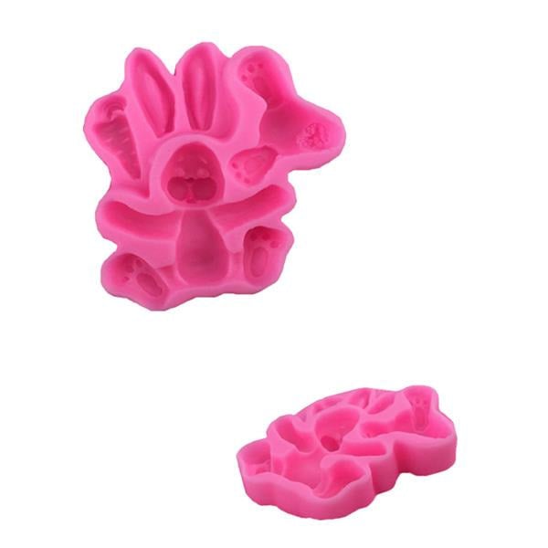 3D RABBIT Easter Bunny Silicone Mould Fondant Cake Baking Molds M116 Kitchen Accessories Image 5