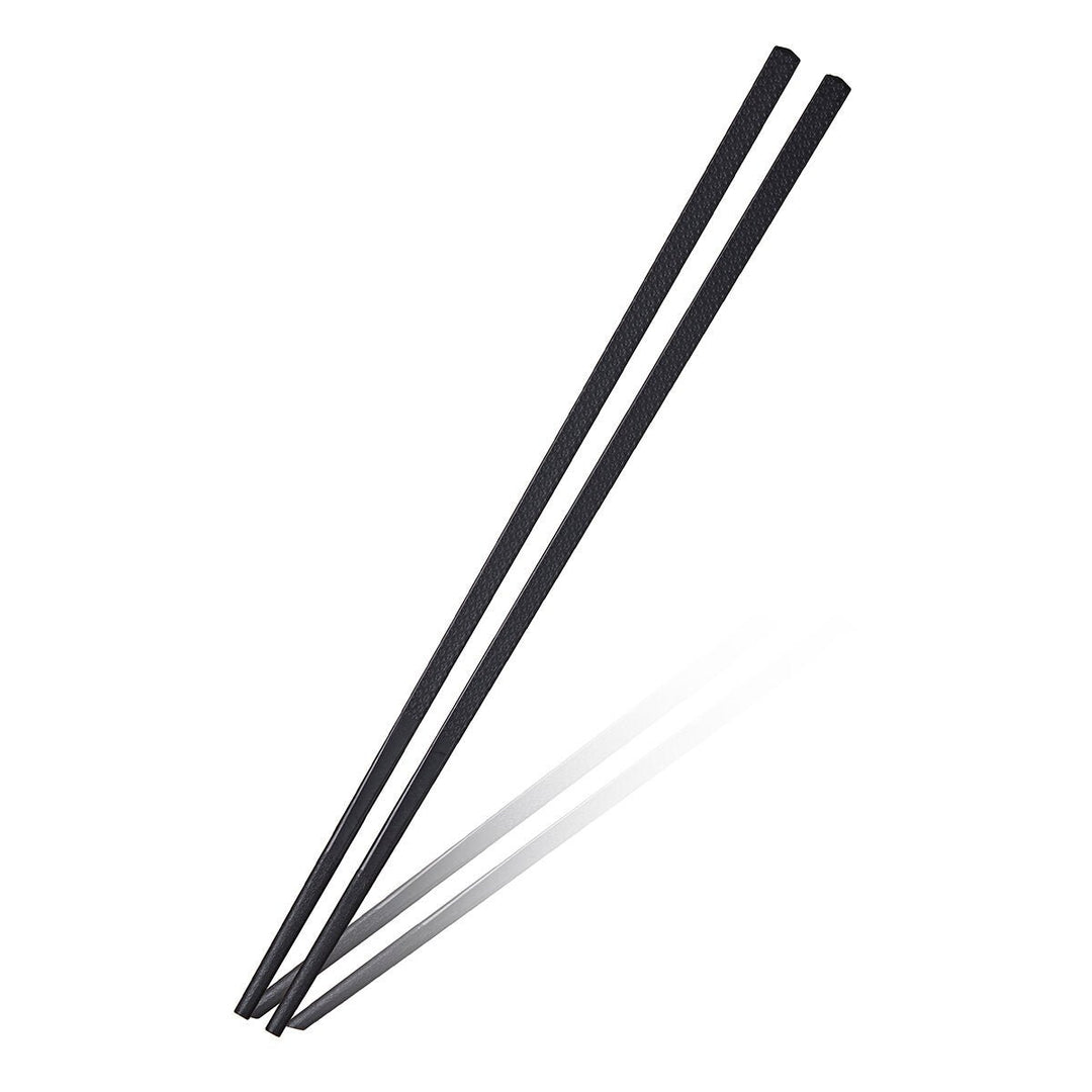 5Pairs (10 PCS) Alloy Non-Slip Reusable Chopsticks Sushi Set Chinese Food Chop Sticks Tableware Image 1