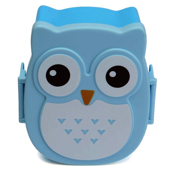 900ml Plastic Bento Lunch Box Square Cartoon Owl Microwave Oven Food Container Image 1