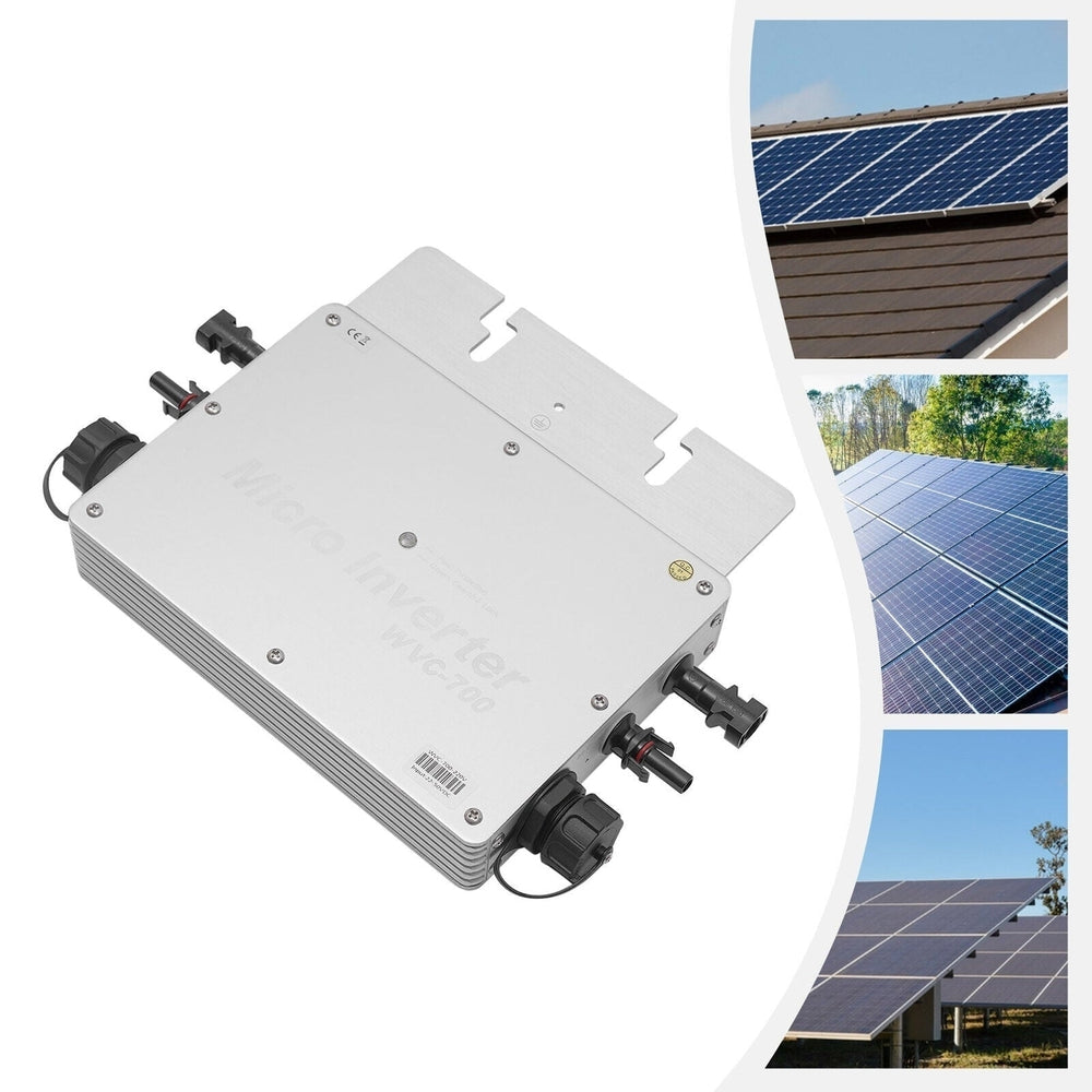 700W Solar Inverter Single-Phase PV Grid Tie Self Cooling Micro UK Standard Image 2