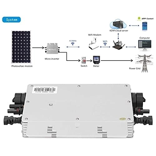 700W Solar Micro Inverter Grid Tie Microinverter WiFi Control Automatic Identification DC to AC 120,230V Image 4