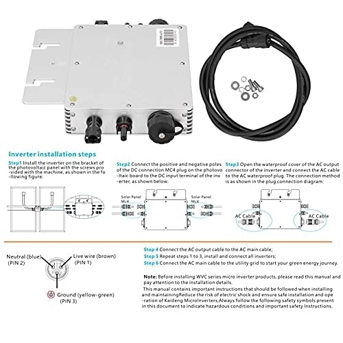 700W Solar Micro Inverter Grid Tie Microinverter WiFi Control Automatic Identification DC to AC 120,230V Image 5