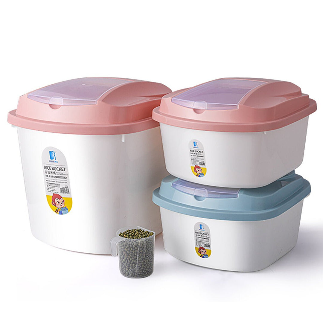 Pet Food Storage Container Rice Bucket Storage Container Box for Storing Rice Flour Dry Food Pet Food Image 1