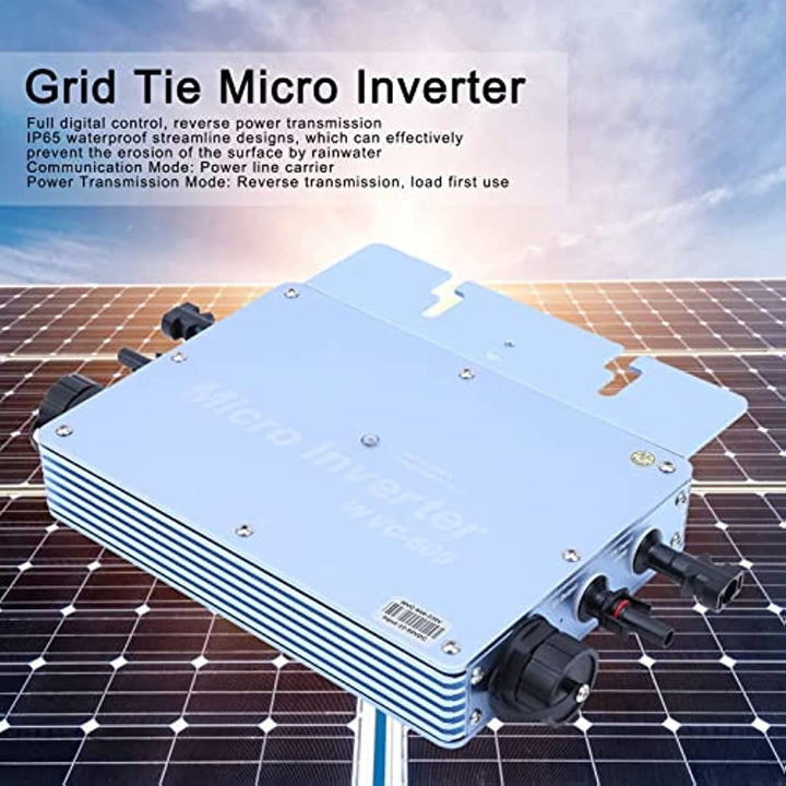 600W , 220V Grid Tie Inverter Stackable Outdoor Waterproof Smart Micro for Solar Panel MPPT and APL Function Image 5