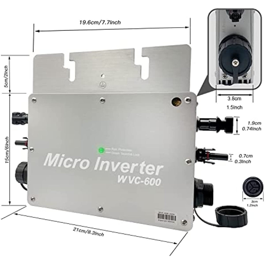 600W Solar Grid Tie Micro, 220V Inverter, Waterproof Power Micro Inverter MPPT Image 3