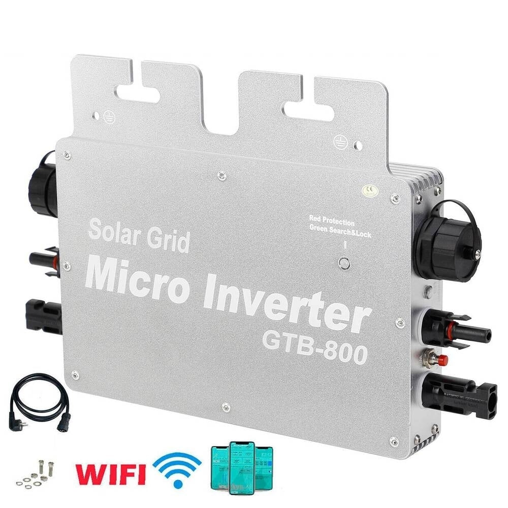 800W MPPT Solar Inverter Grid Tie Micro WIFI App Connection Image 1