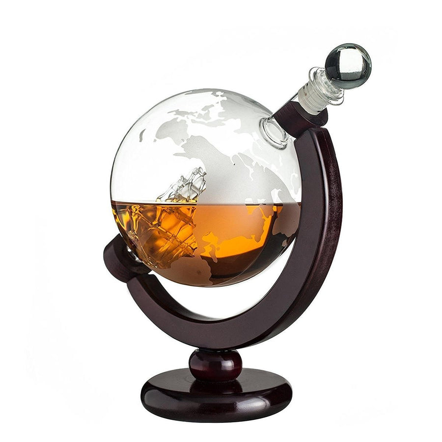 850ml Glass Decanter Globe Liquor Gifts Whiskey Bottle Large Capacity Bottle Spirits Image 1