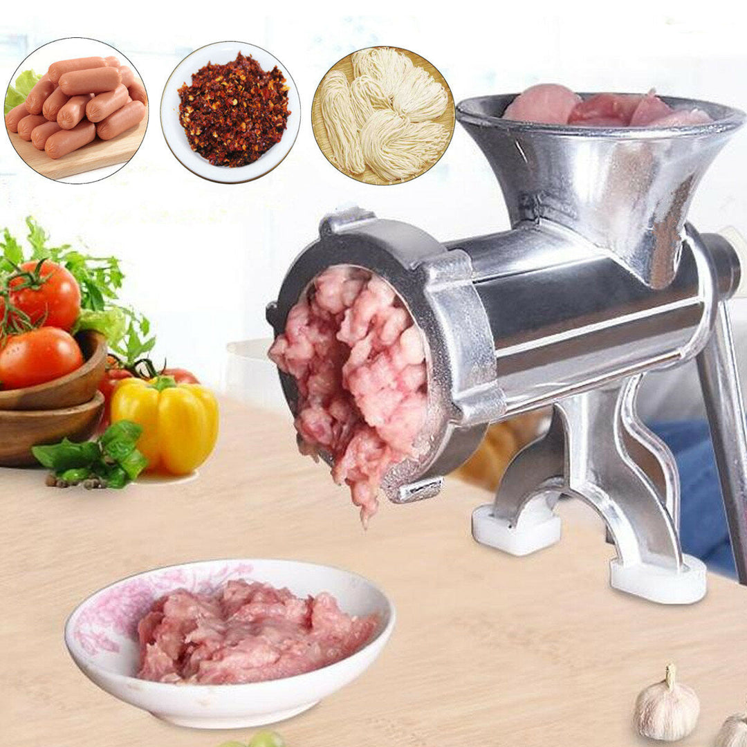 Aluminum Alloy Manual Multi-function Meat Grinder Mincer Enema Table Kitchen Home Image 3