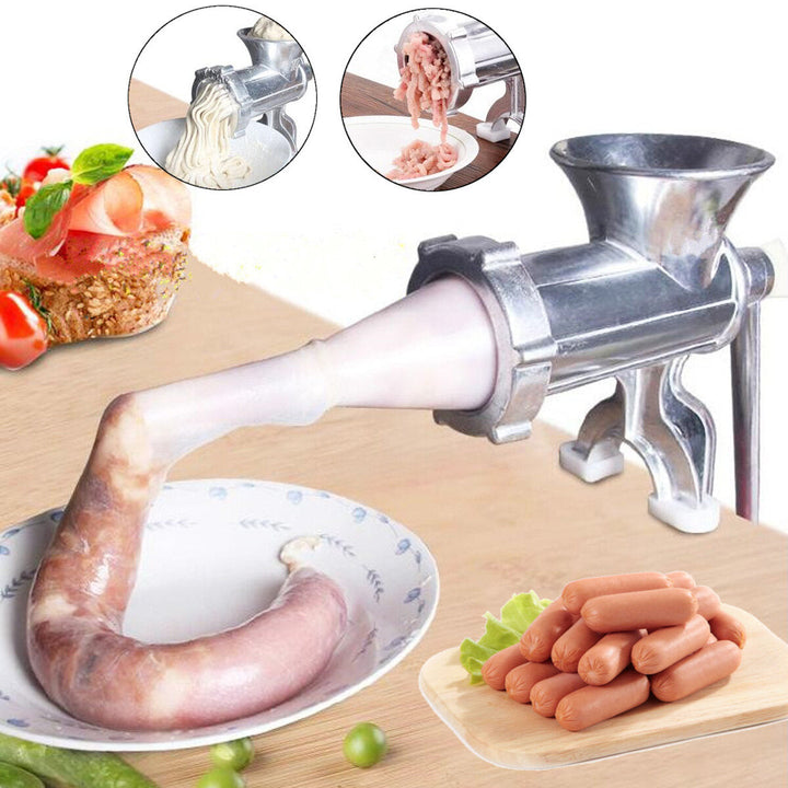 Aluminum Alloy Manual Multi-function Meat Grinder Mincer Enema Table Kitchen Home Image 4