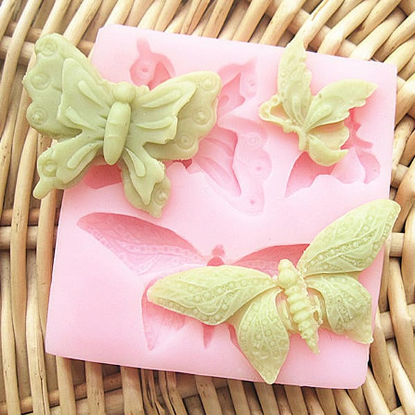 Butterfly Silicone Fondant Cake Mold Soap Mold Chocolate Mold Image 5