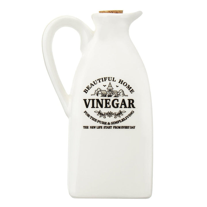 Ceramic Porcelain Olive Oil Bottle Sauce Cruet Container Vinegar Kitchen Storage Cotainer Image 5