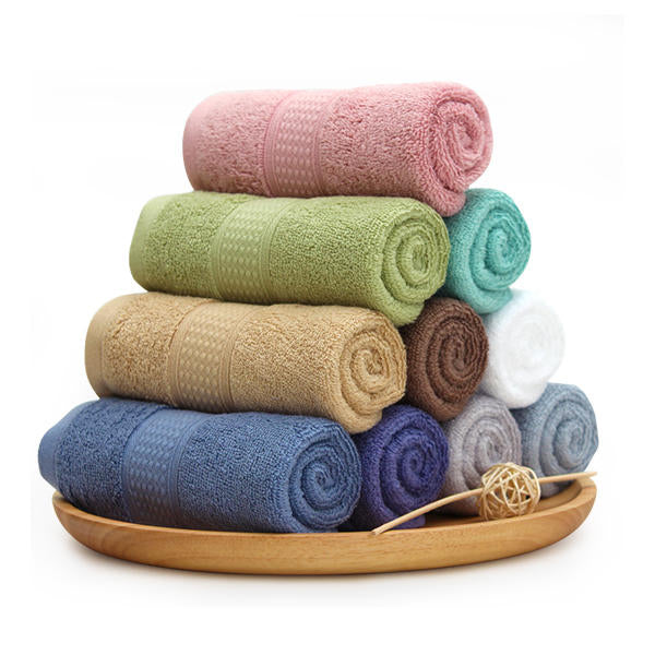 Bath Pure Towels Long Stapled Cotton Beach Spa Thicken Super Absorbent Towel Sets Image 7