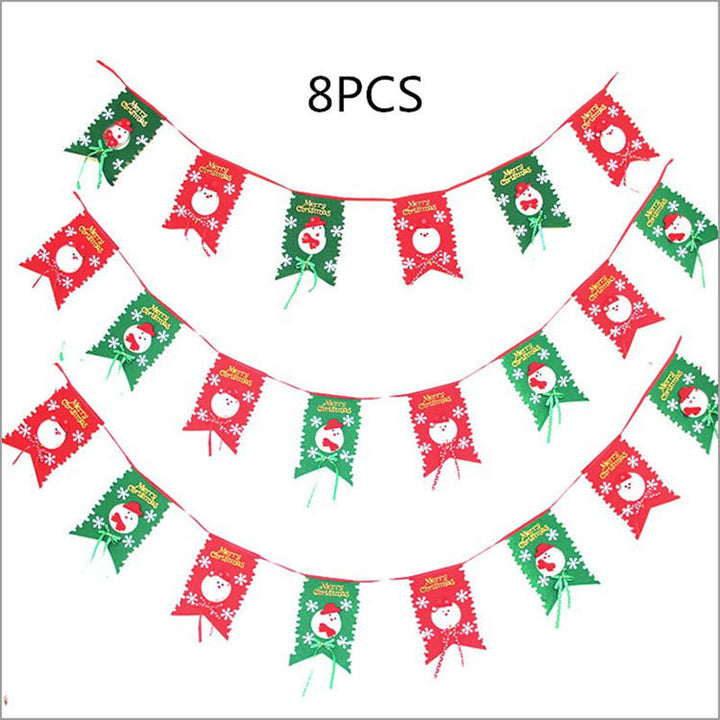 Christmas Party Home Decoration Hanging Flags Ornament Toys For Kids Children Gift Image 7