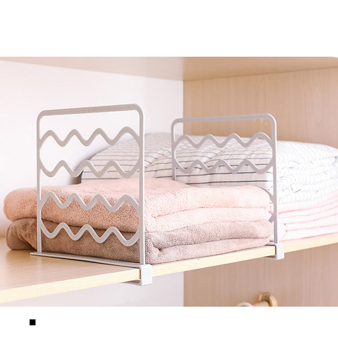 Closet Shelf Divider Wardrobe Partition Organizer Clamp for Kitchen Cabinets Image 7