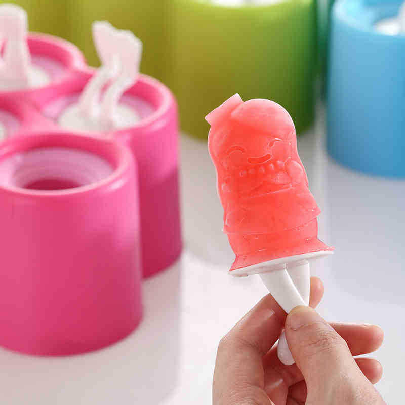 DIY Silicone 6 Cavity Fish Shape Ice Cream Mold Ice Pop Stick Maker Kitchen Tools Image 5