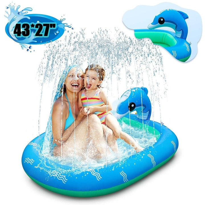 Dolphin Inflatable Water Jet Game Pool Lawn Game Pool Image 2