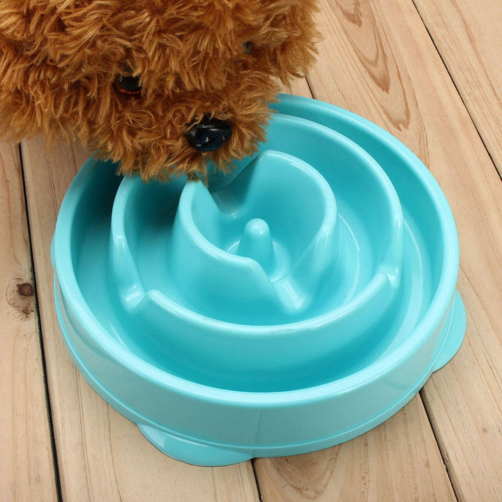 Dog Slow Food Bowl Down Eating Feeder Dish Pet Dog Cat Feeding Anti Slip Gulp Image 5