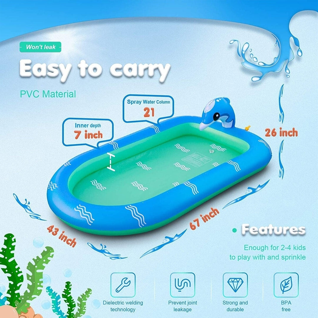 Dolphin Inflatable Water Jet Game Pool Lawn Game Pool Image 7