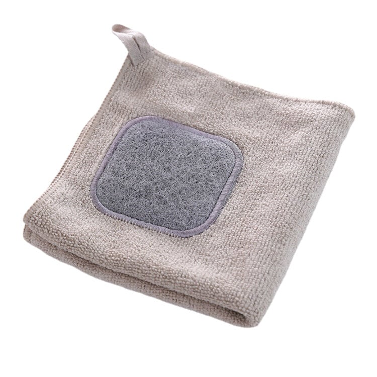 Convenient Ultra-multifunction Dishcloth comfortable Dish Towel Double Thick and Hangingable Image 1