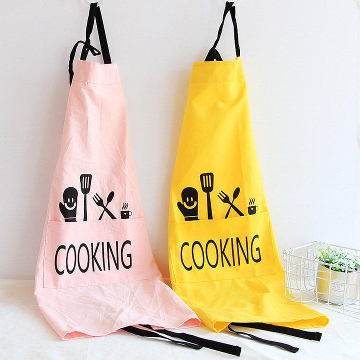 Cotton Linen Dirty Proof Chef Apron Fashion Lattice Unisex Women Man Aprons Commercia DTTT Image 5