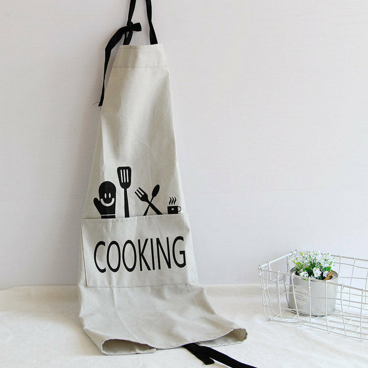 Cotton Linen Dirty Proof Chef Apron Fashion Lattice Unisex Women Man Aprons Commercia DTTT Image 8