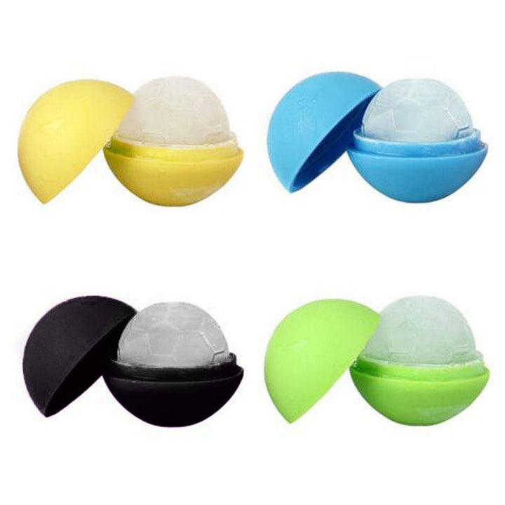 Creative Soccer Ice Cubes Tray Reusable Silicone Ice Mold Whisky Ice Ball Kitchen Bar Tools Image 1