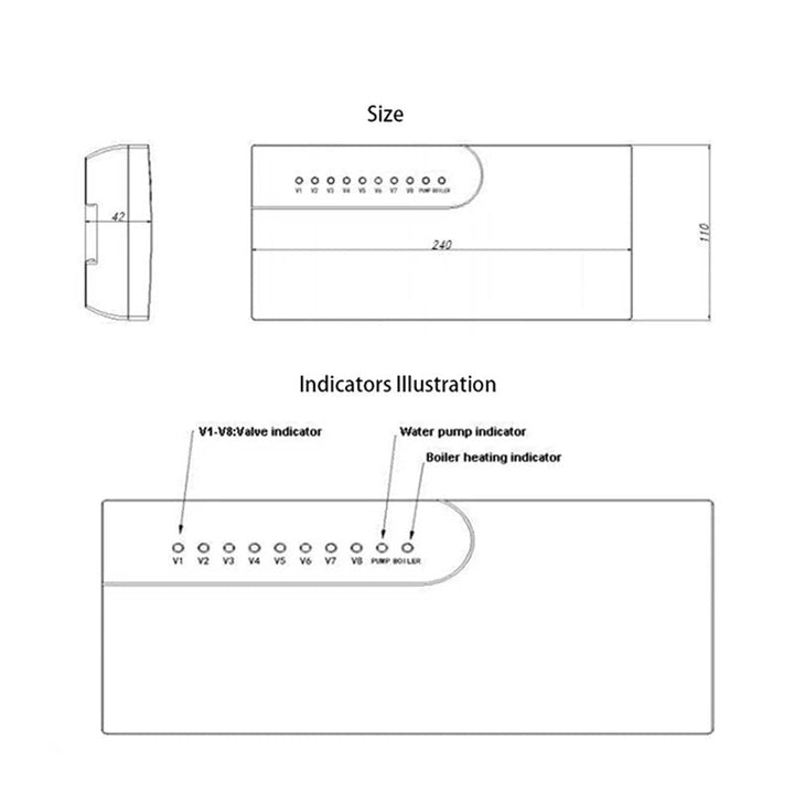 Controller for 8 Outputs Channels Concentrator 8 sub-chamber Work with WIFi Thermostat for Gas Boiler Image 4