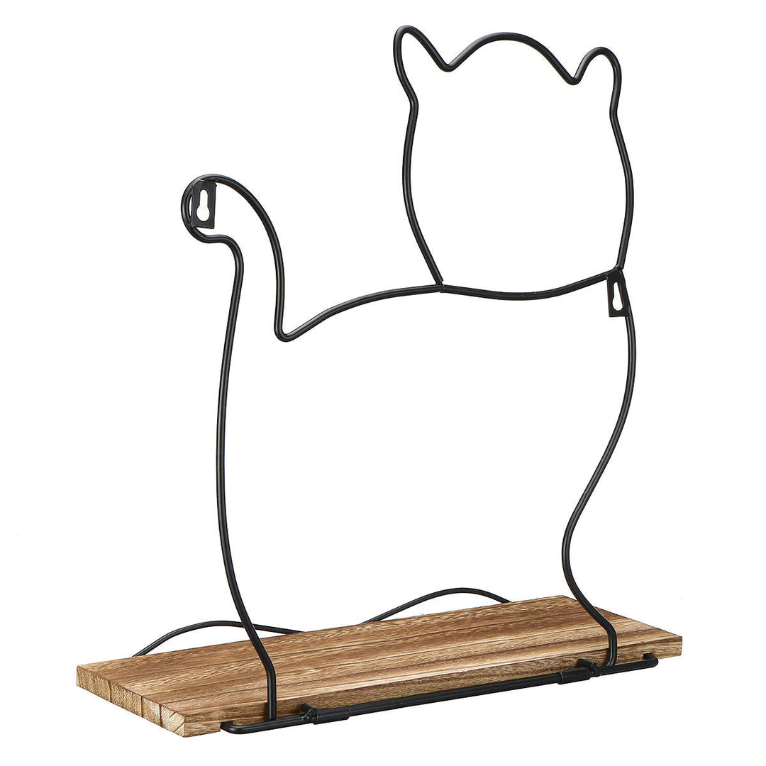 Creative Animal Type Wall Hanging Iron Shelf Storage Rack Home Kitchen Organizer Image 9