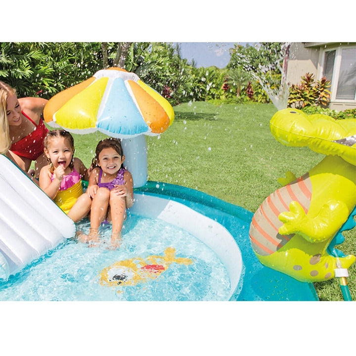 Crocodile Park Childrens Inflatable Swimming Pool Summer Play Pool Image 5