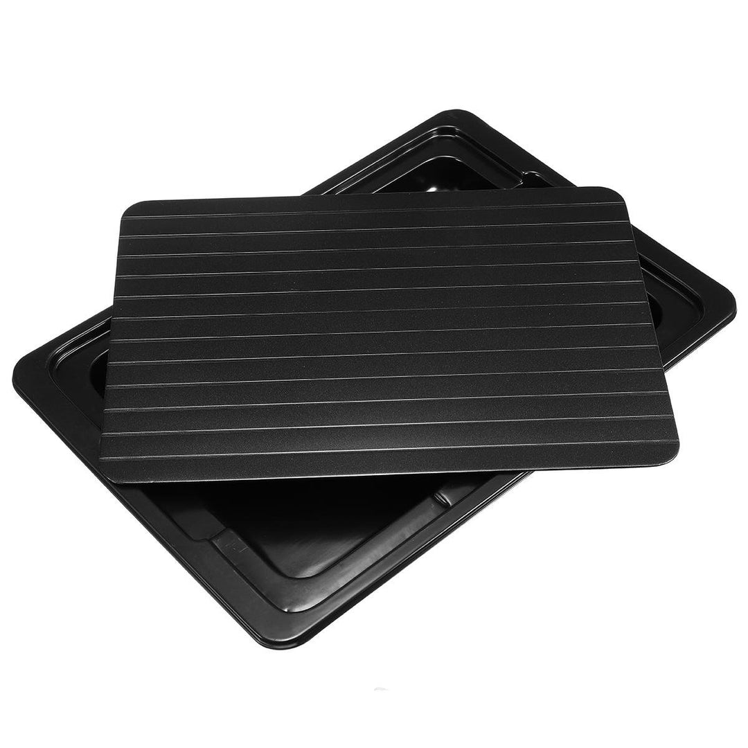 Defrosting Tray Thawing Plate Frozen Food Faster and Safer Way to Defrost Meat or Frozen Food Plate Image 1