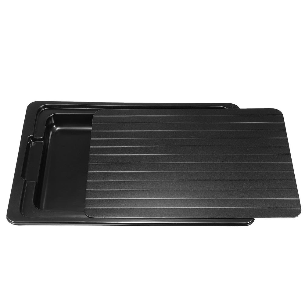 Defrosting Tray Thawing Plate Frozen Food Faster and Safer Way to Defrost Meat or Frozen Food Plate Image 2