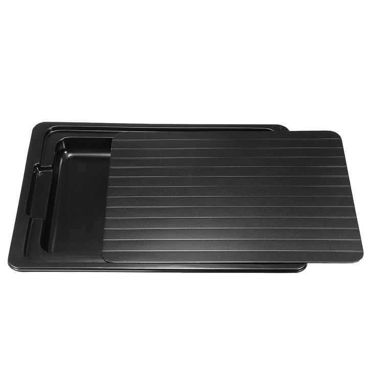 Defrosting Tray Thawing Plate Frozen Food Faster and Safer Way to Defrost Meat or Frozen Food Plate Image 2