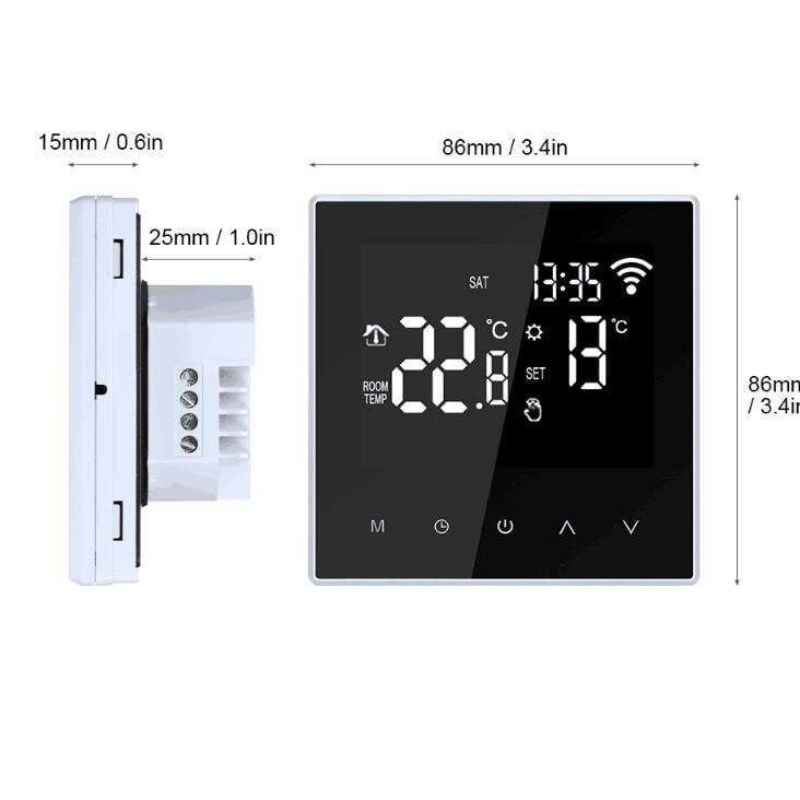 Electricity Floor Heating Thermostat Tuya WiFi Remote Control Programmable Temperature Controller Works With Alexa And Image 3