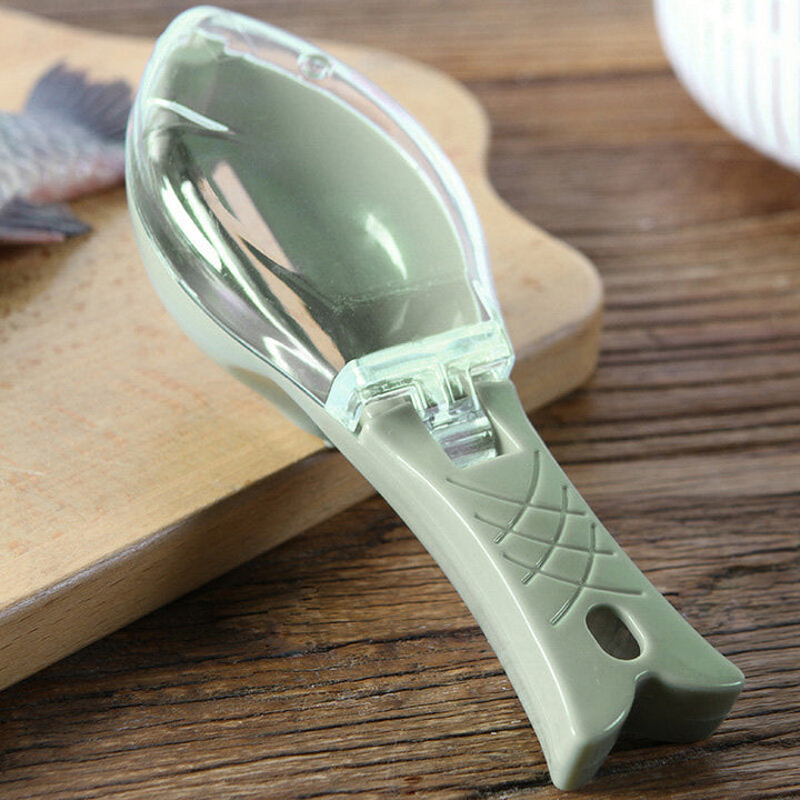 Fish Scales Removing Tool with Cover Kitchen Scale Scraper Manual Fish Scale Tool Image 5