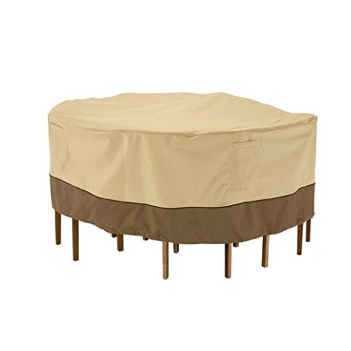 Garden Round Waterproof Table Cover Patio Outdoor Furniture Set Shelter Protection Image 1