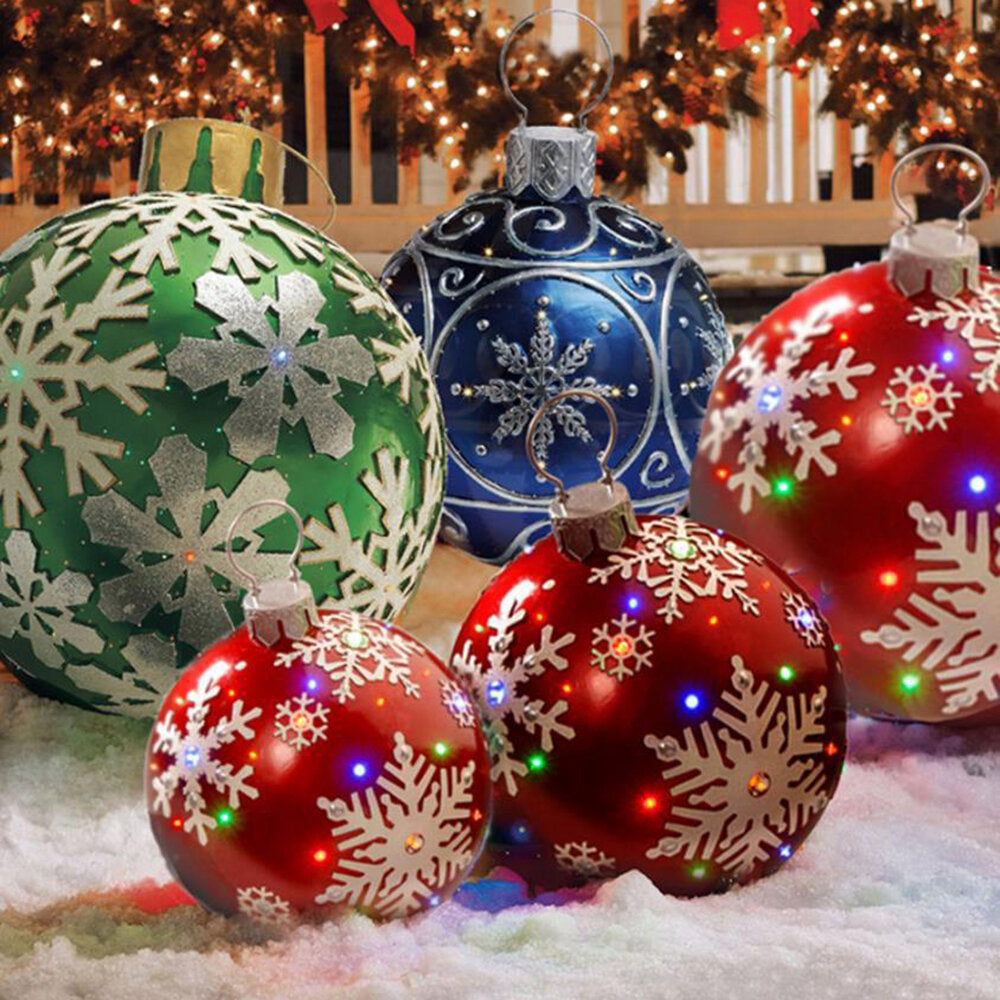 Giant Inflatable Outdoor Christmas Decoration Ball for Holiday Balloon Image 2