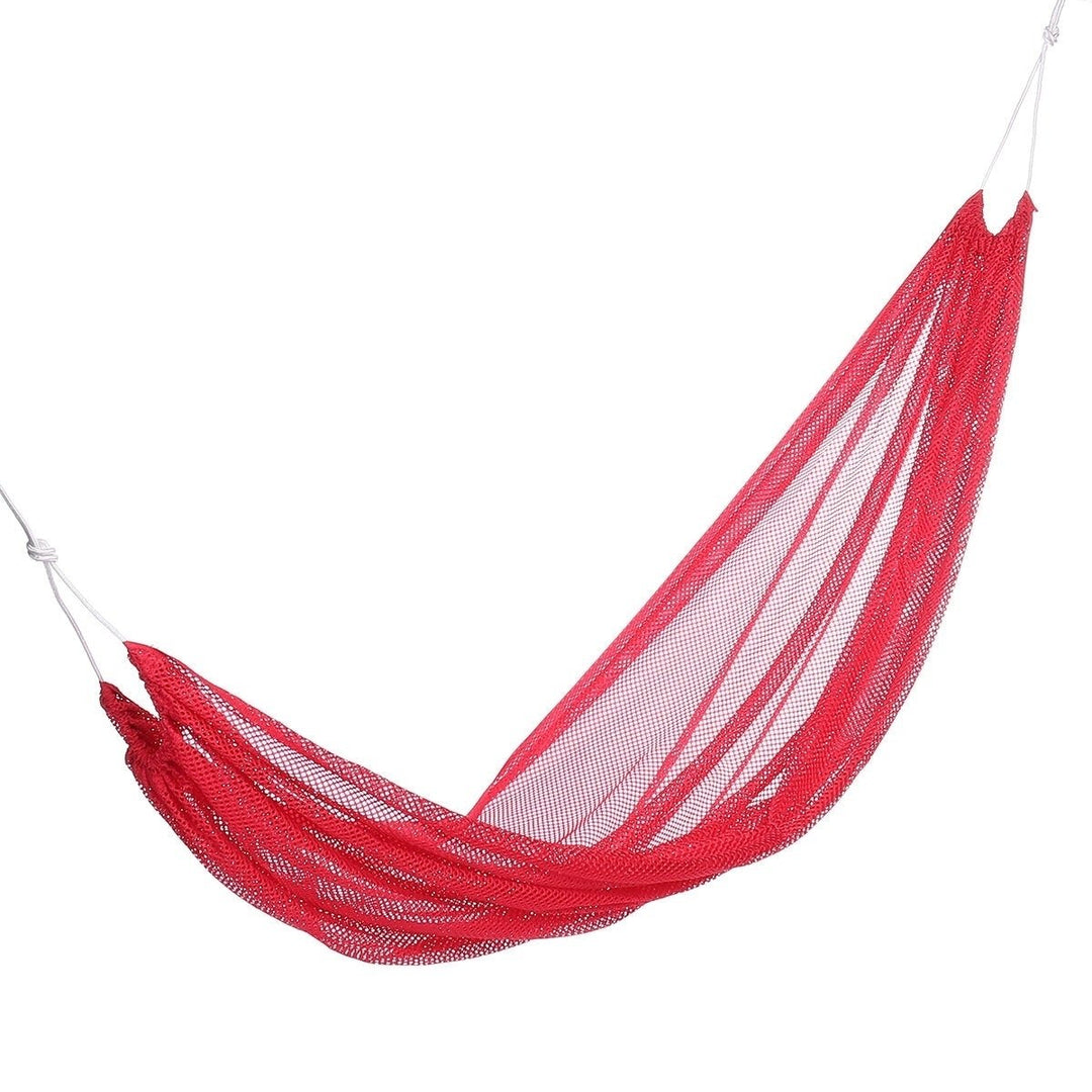 Hammock Portable Outdoor Garden Hang Travel Camping Swing Canvas Stripe Home Image 4