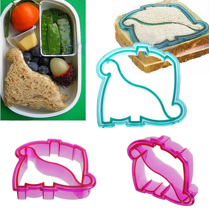 Kids Lunch Sandwich Toast Cookies Bread Cake Biscuit Food Cutter Dinosaur Mould Image 3