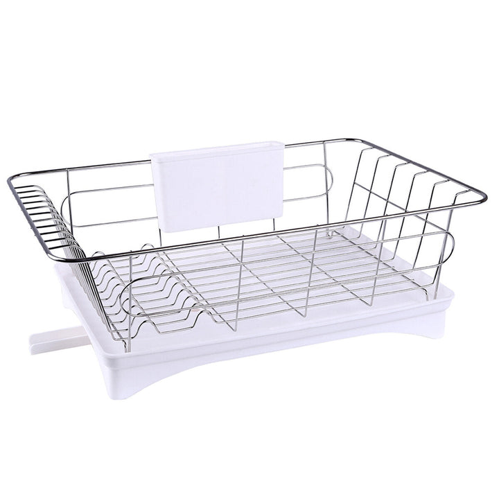 Kitchen Drain Shelf Dish Rack Plates Bowl Drying Organizer Holder Drainer Stainless Steel Kitchen Rack Image 9