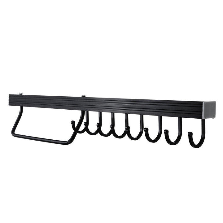 Iron Kitchen Holder Hanging Bathroom Hanger Kitchen Organizer Cabinet Door Shelf Removed Storage Tool Rack Image 1