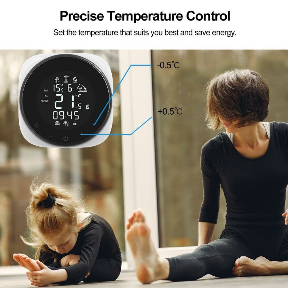 LCD Panel WIFI Thermostat Electric Floor Heating Tuya APP Smart Remote Controller Image 3